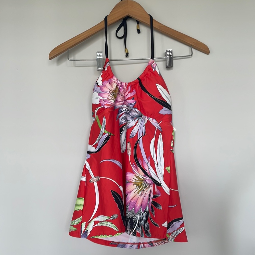 Trina Turk Orange and Purple Bikini Swimwear